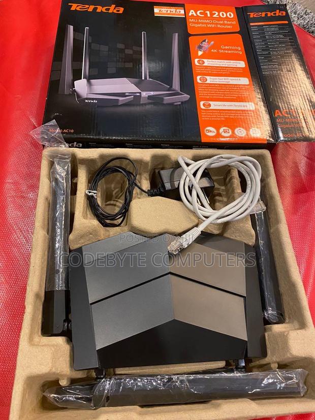 Tenda Ac10 Ac1200 Dual Band Gigabit Wifi Router - main view