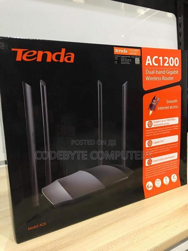 Tenda AC8 AC1200 Dual-Band Gigabit Wifi Router - main view