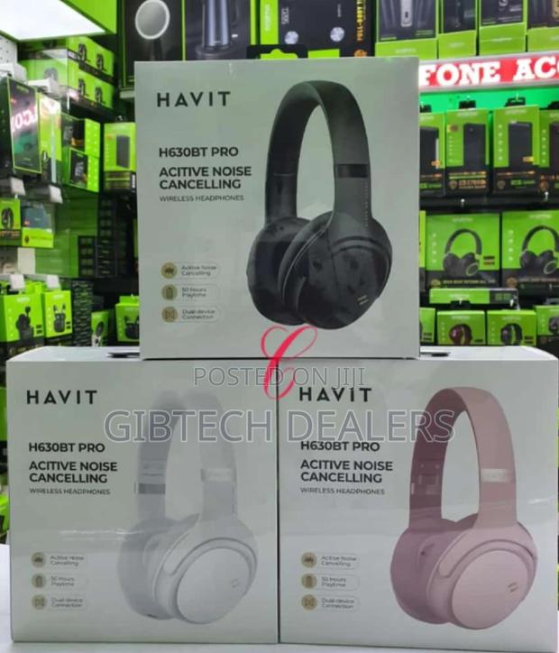 Havit H630bt Pro Active Noise Wireless Headphone - main view