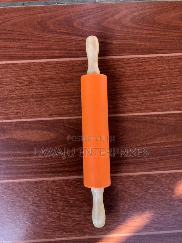 Wooden Handle Silicone Rolling Pin