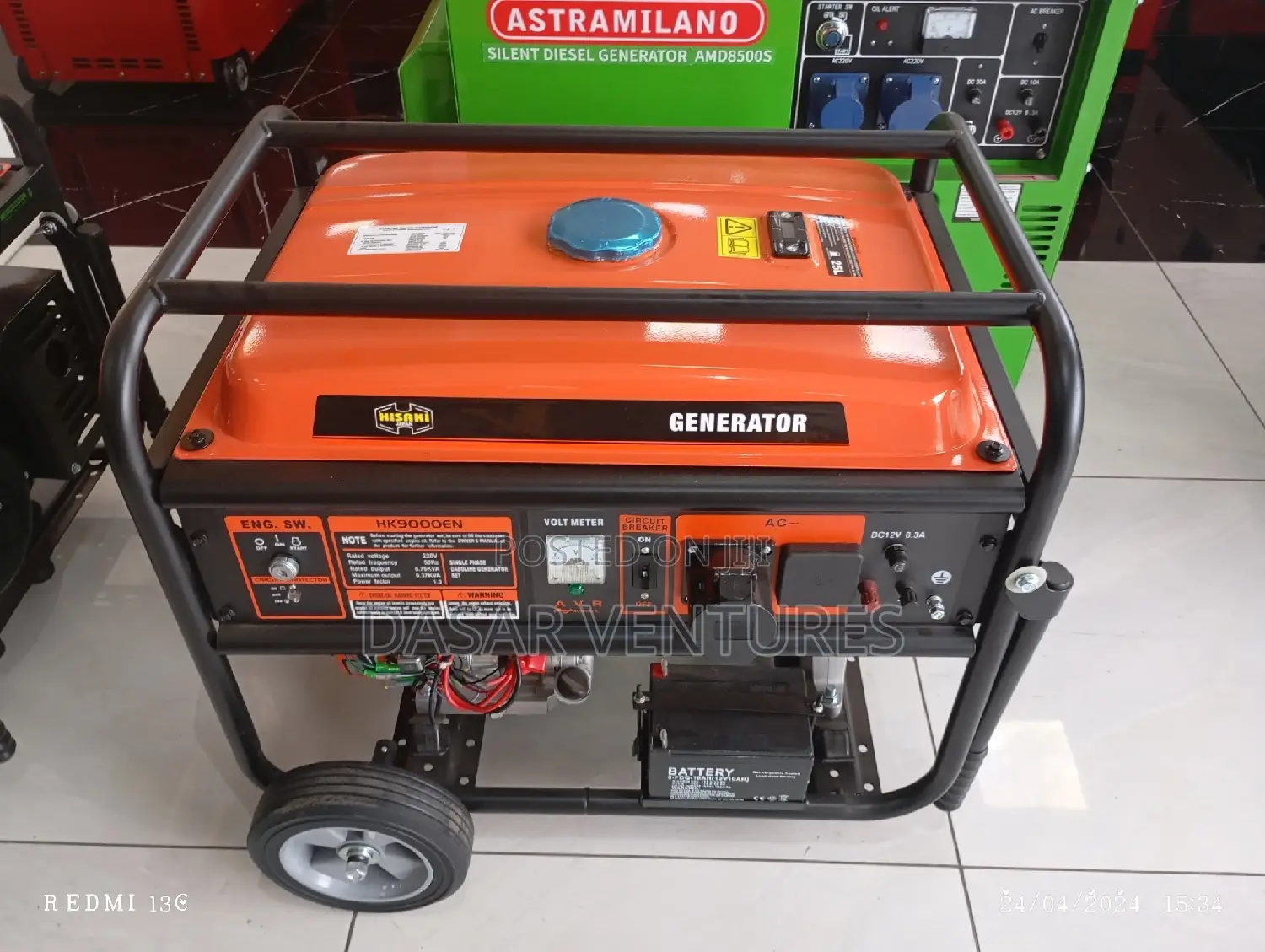 Generator 9kva Hisaki Hk9000en