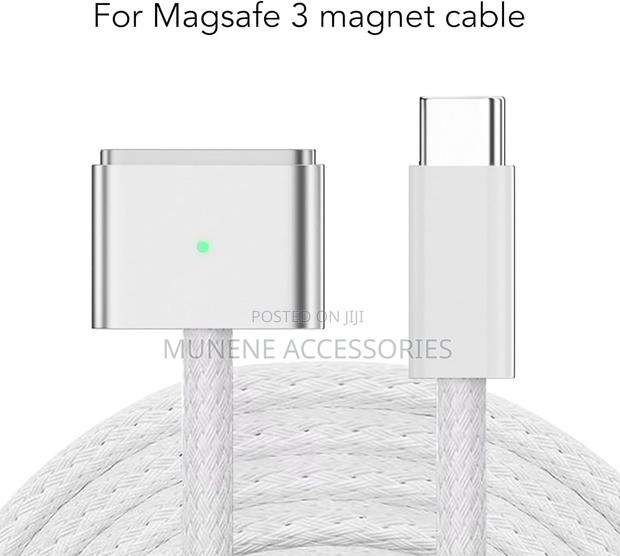 USB C to Magsafe 3 Cable 2m Braided LED Charging Indicator