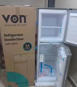 Von 134litres Double Door Fridge