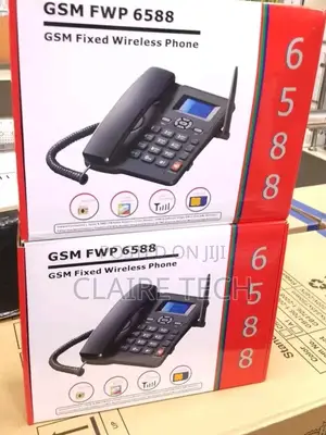 Dual Sim Card Wireless Desktop Phone GSM FWP 6588