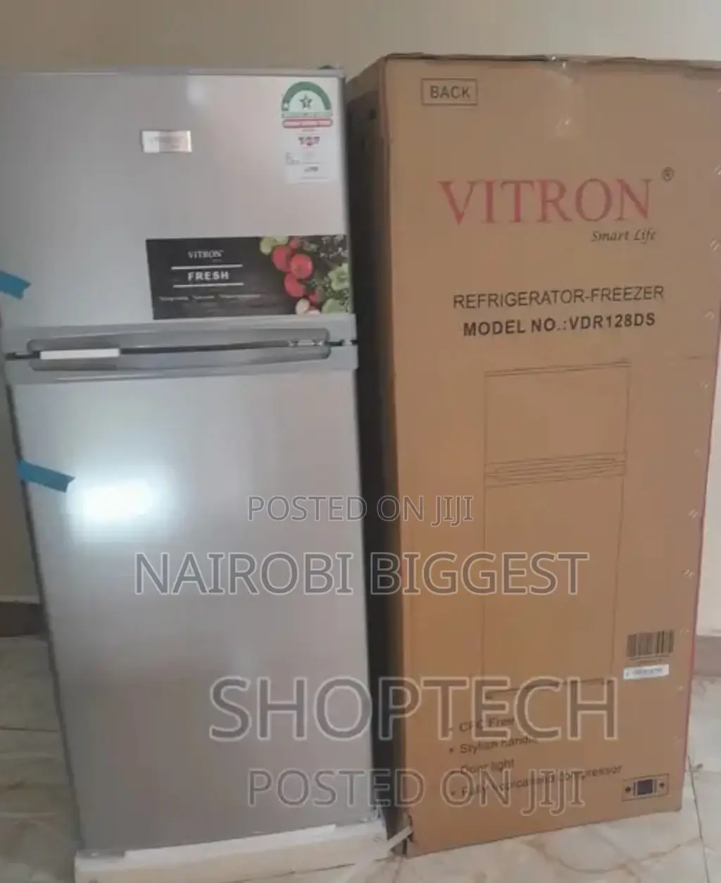 Vitron 128 Litres Double Door Refrigerator