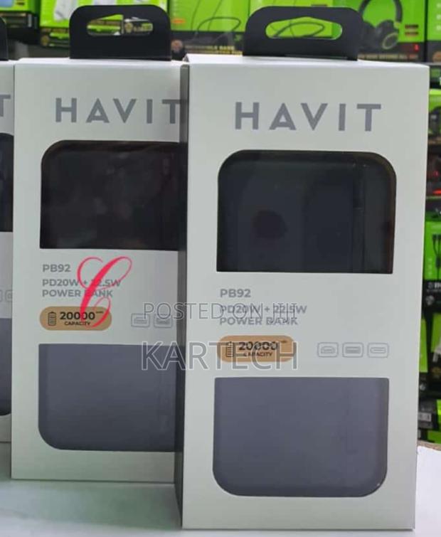 Havit 20000mah 22.5W Fast Charging Power Bank - thumbnail 2