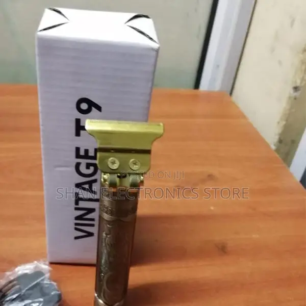 Vintage Cutting Shaver With Metalic Gold and Antique Design