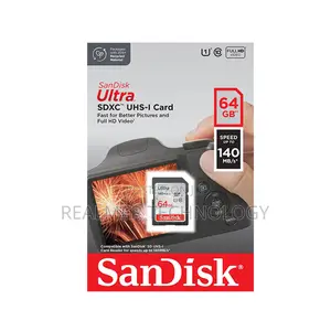Sandisk Ultra SDXC 64GB UHS-I Card 140mb/S Class 10
