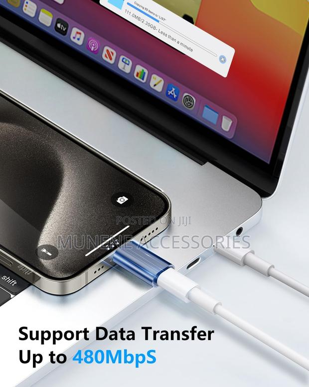 Lightning Ios - Usb Type C Otg Converter Data Charger - thumbnail 3