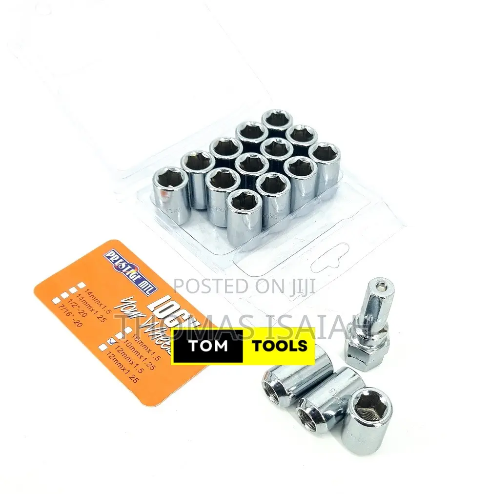 16PCS Wheel Lock and 1 Key 12X1.5mm Thread