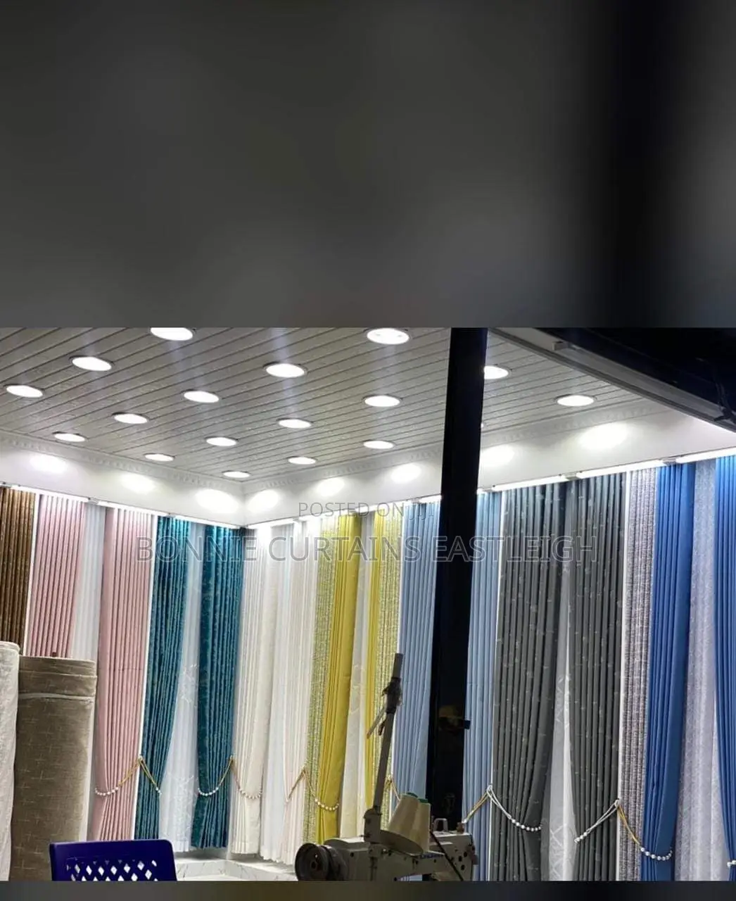 Yellow Mixed White Curtains