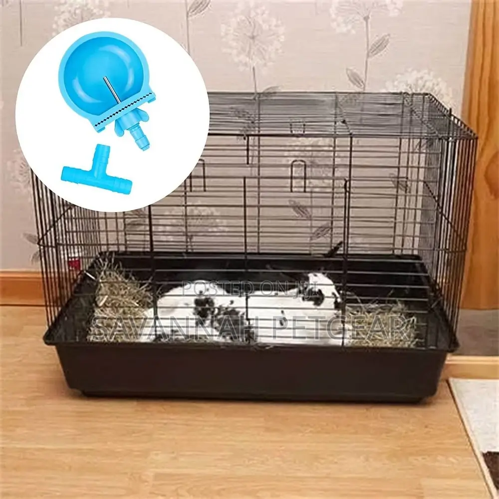Rabbit Cage Water Nipple Drinker Bowl - 10 Pieces Set