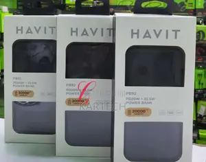 Havit 20000mah 22.5W Fast Charging Power Bank- PB92
