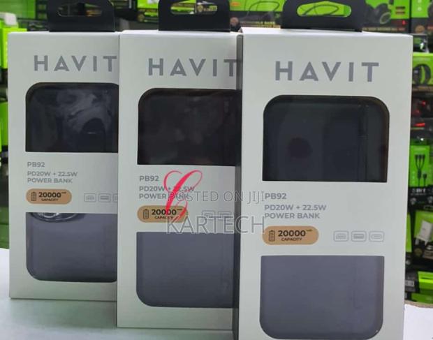 Havit 20000mah 22.5W Fast Charging Power Bank- PB92 - thumbnail 2