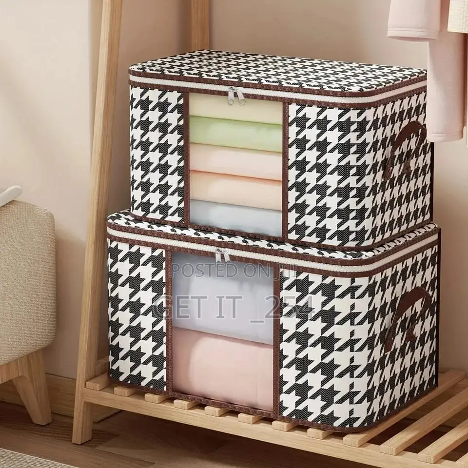  2pcs Visible Large Capacity Storage Box/Clothes Organizer