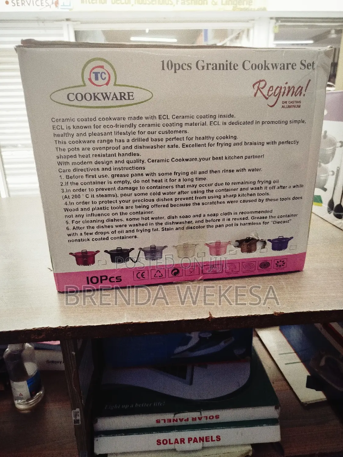10pcs Regina Granites Cookware Set