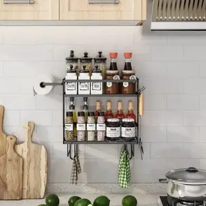 Over the Toilet Storage Shelf With Tissue Holder