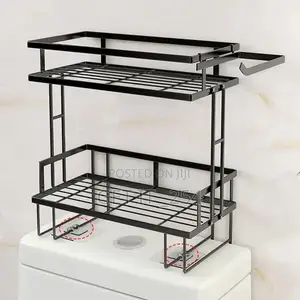 Over the Toilet Storage Shelf With Tissue Holder