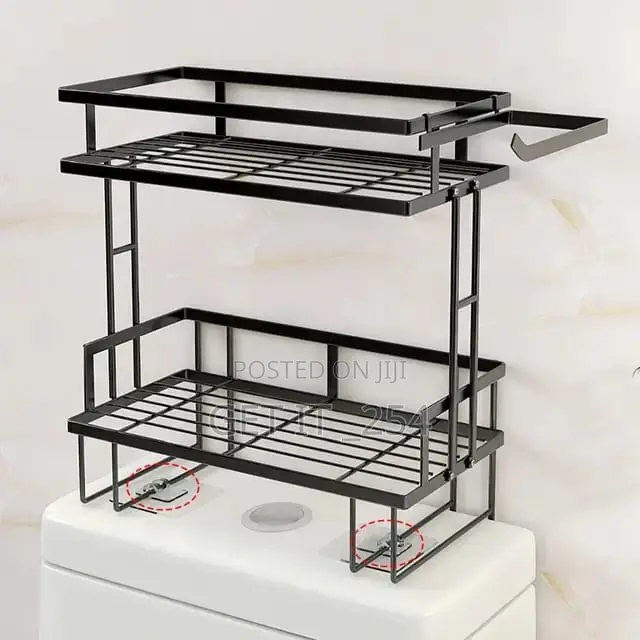 Over the Toilet Storage Shelf With Tissue Holder