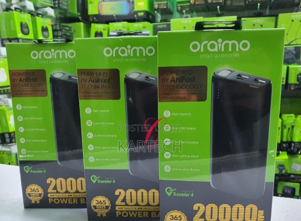 Oraimo Traveler 4 20,000mah Power Bank -( P204D)