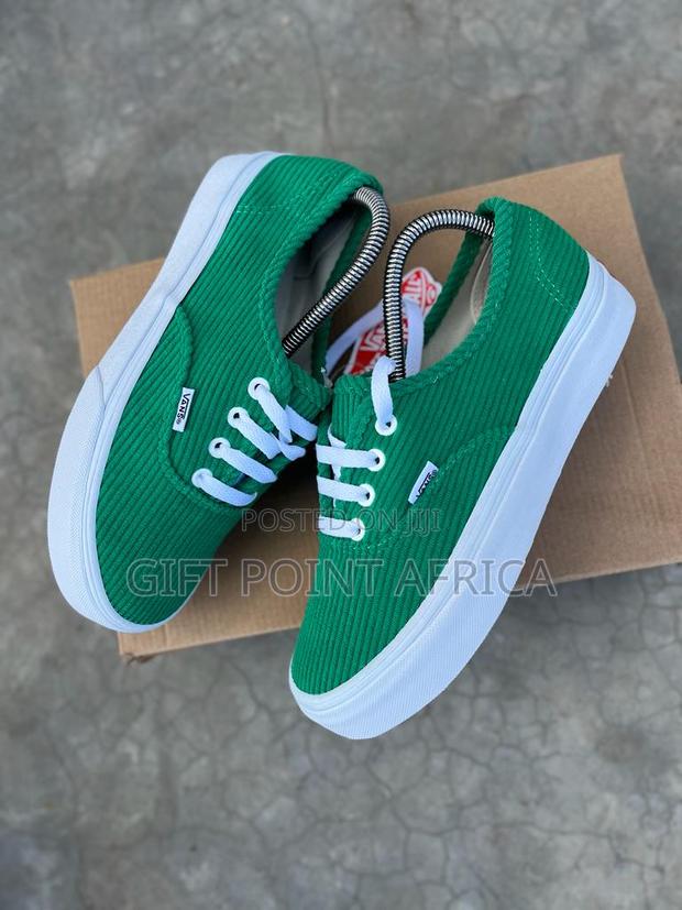 Green Vans Unisex Double Sole - main view