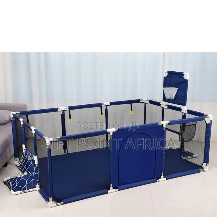 The Baby Fence/Play Pen With Basketball Hoops Football Net