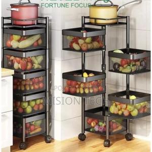 Brand New Fruits/Kitchen Rotating Storage Rack - thumbnail 2
