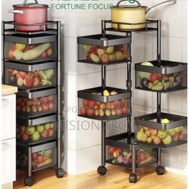 Brand New Fruits/Kitchen Rotating Storage Rack - main view