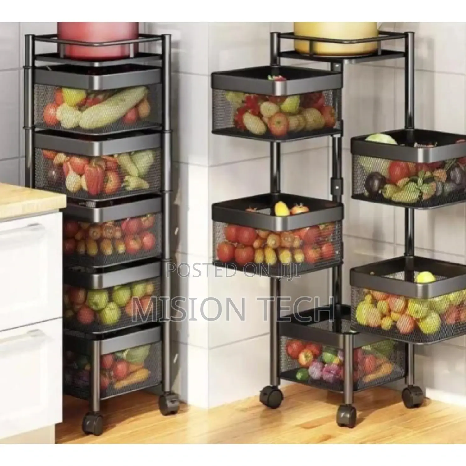 Kitchen Rotating Storage Rack (Fruit Kitchen Rack)