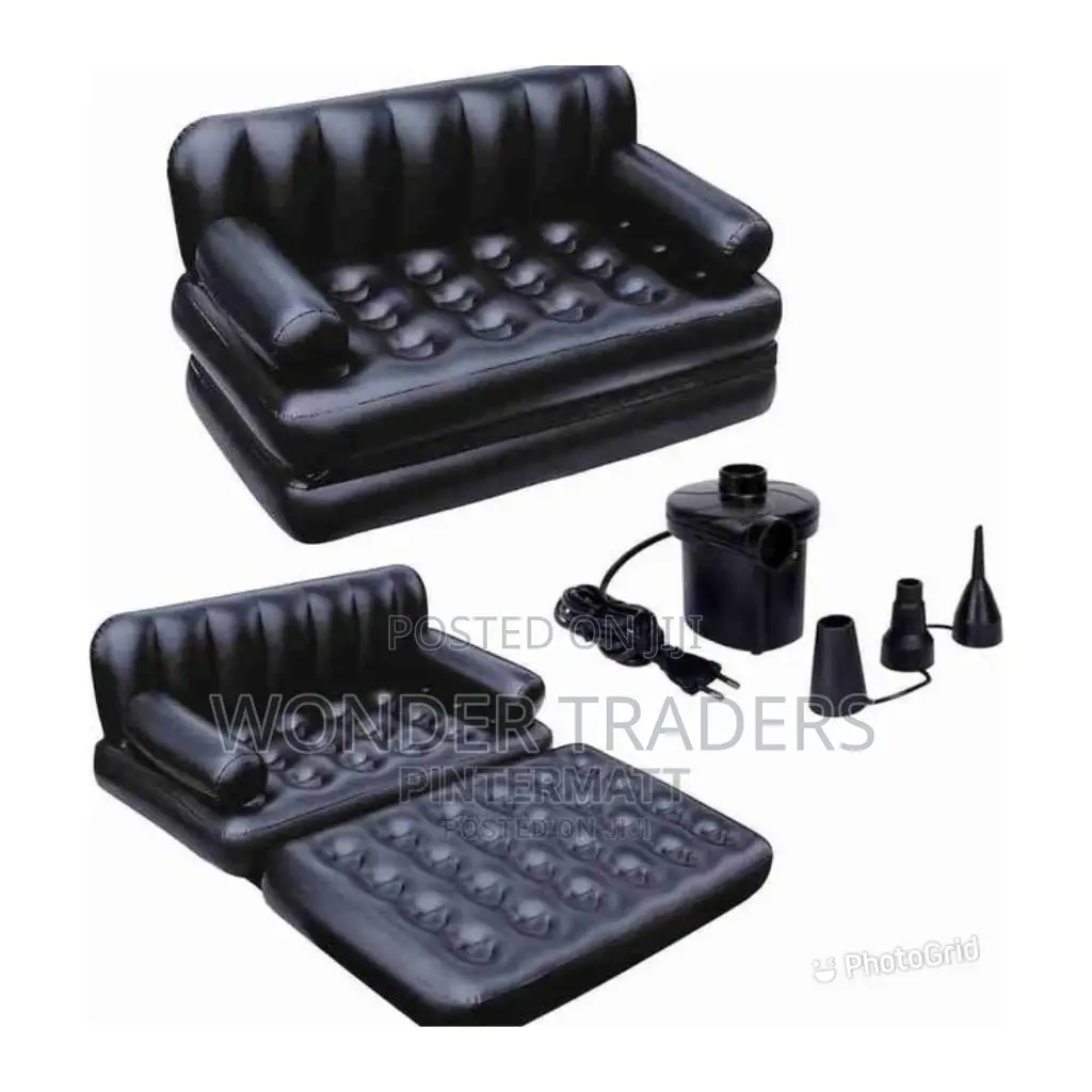 1.88M*1.52M*64CM 5in1 Inflatable Multifunction Sofa-Bed.