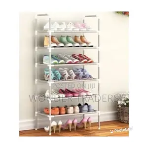 6 Layer Executive Metallic Stand Shoe Rack