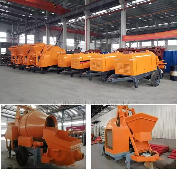 Movable 40m3/H Diesel Ready Mix Portable Concrete Mixer - thumbnail 4