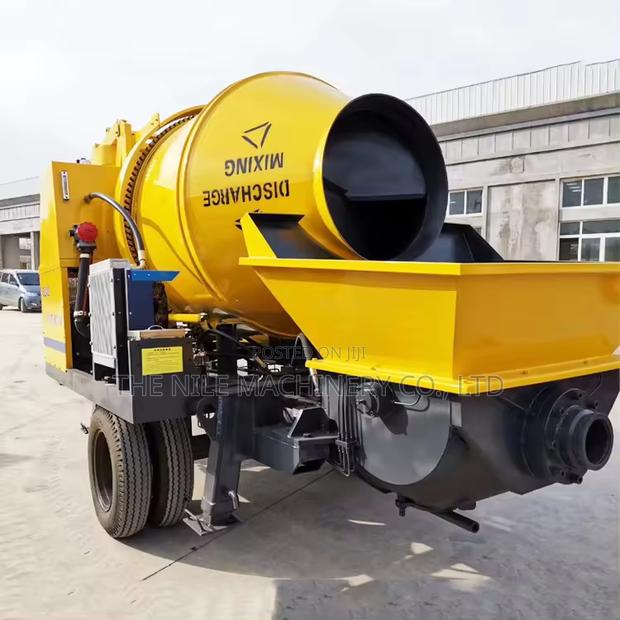Movable 40m3/H Diesel Ready Mix Portable Concrete Mixer - thumbnail 3