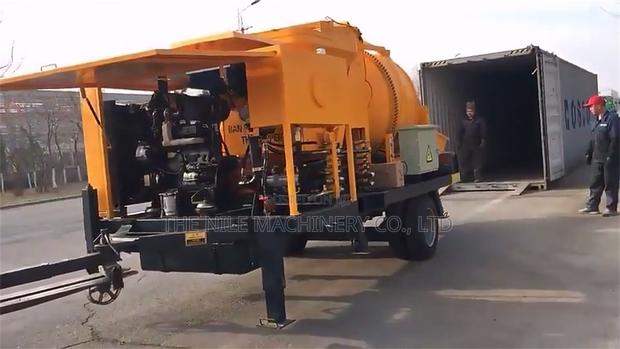 Mobile Concrete Mixing Pump Concrete Mixer for Sale in Kenya