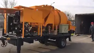 Mobile Concrete Mixing Pump Concrete Mixer for Sale in Kenya