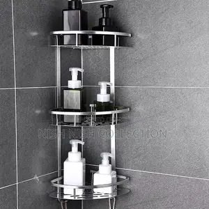 3 Layer Space Aluminum Bathroom Corner Shelf