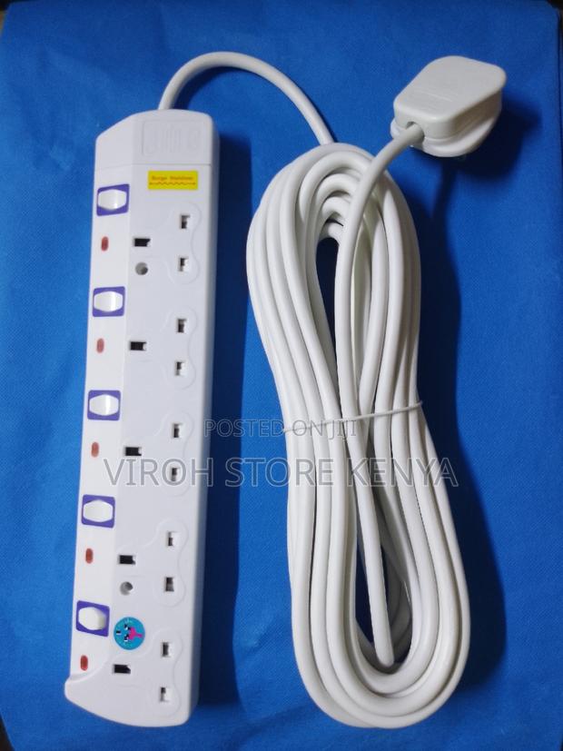 JSB 5 Way 10m Power Extension Cable With Surge Heavy-Duty - thumbnail 2