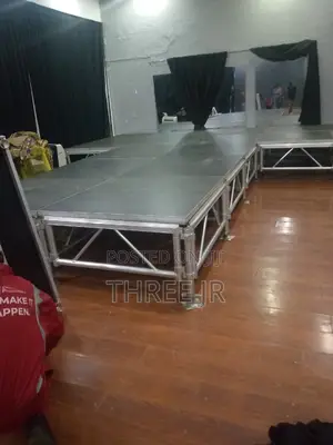 Need to Set Up an Indoor Stage Set Up in Events. We Hire