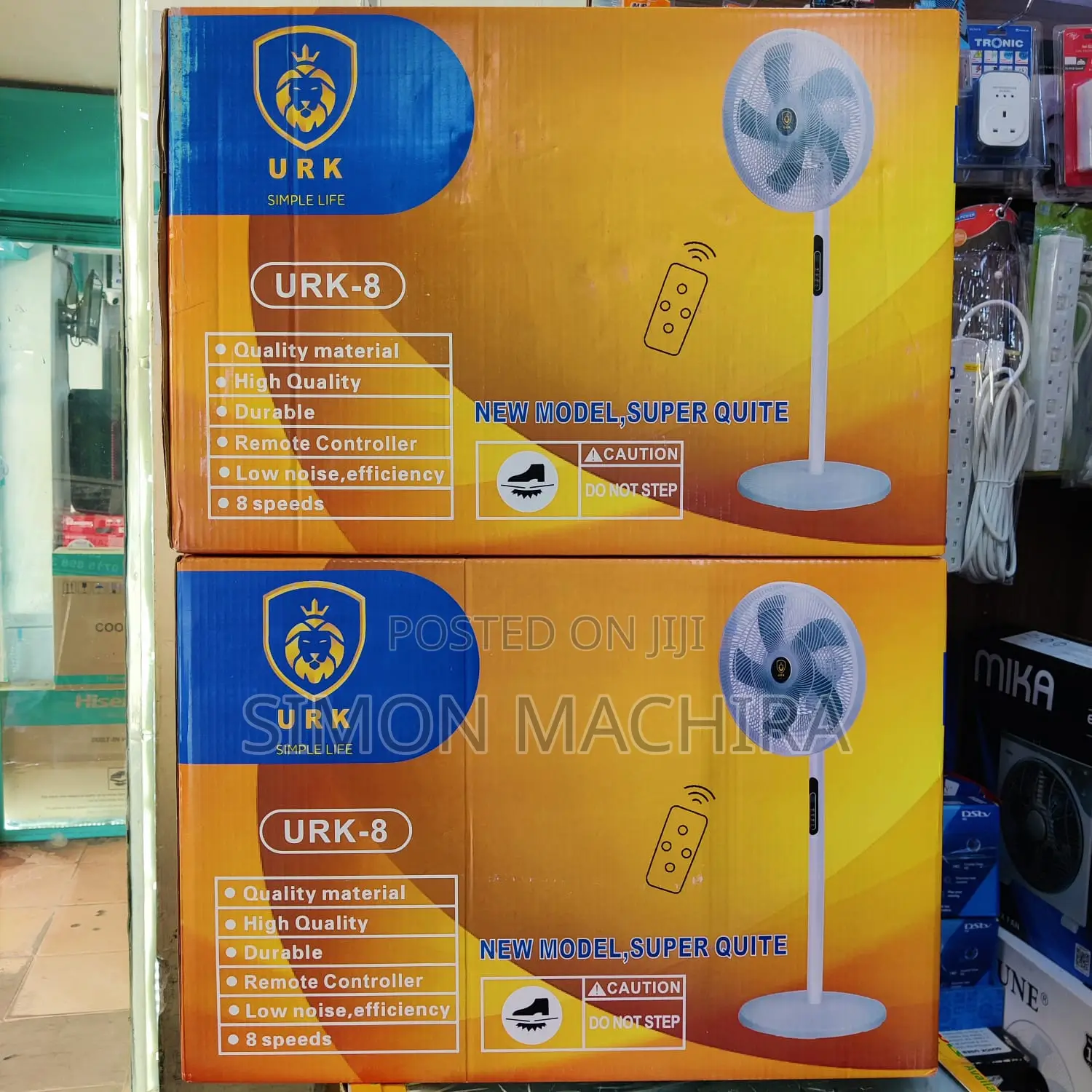 URK Stand Fan With Remote