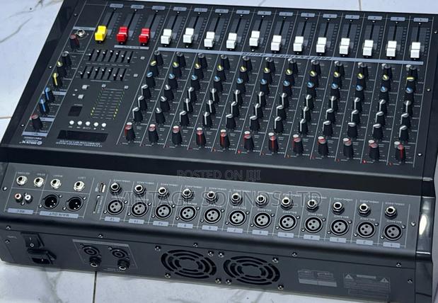 Max Audio PMX12-12 Channel Powered Mixer Amplifier - main view