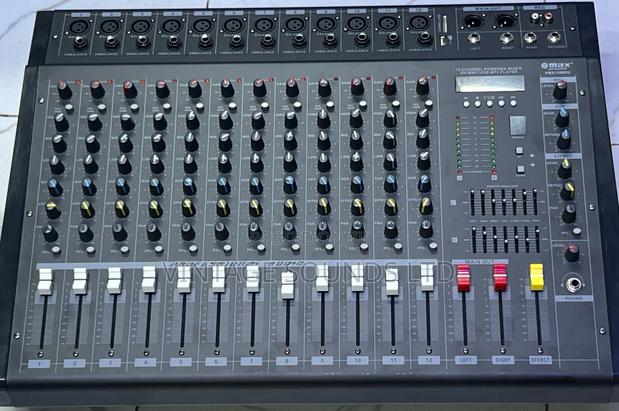 Max Audio PMX12-12 Channel Powered Mixer Amplifier - thumbnail 3