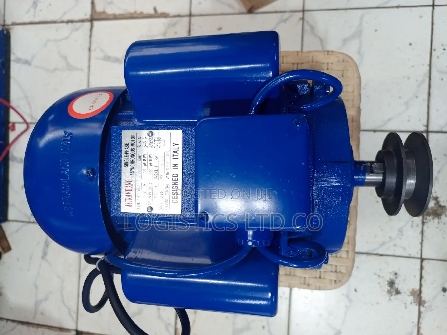 Astramilano 2.0hp Low Speed Electric Motor Single Phase