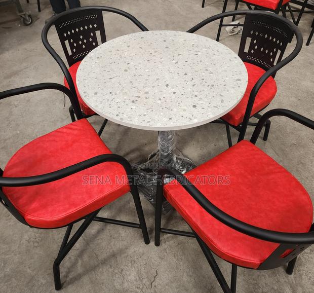 High-Quality Laser Cut Powder-Coated Table Set.