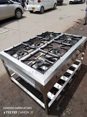 Commercial Gas 6 Burner Stainless Steel