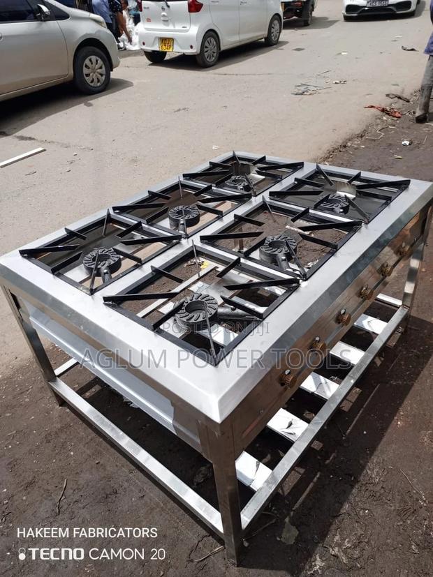 Commercial Gas 6 Burner Stainless Steel
