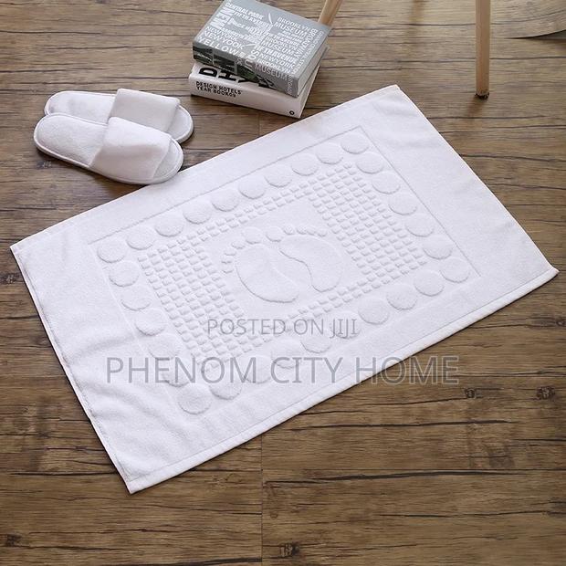 White Towel Floor Mats