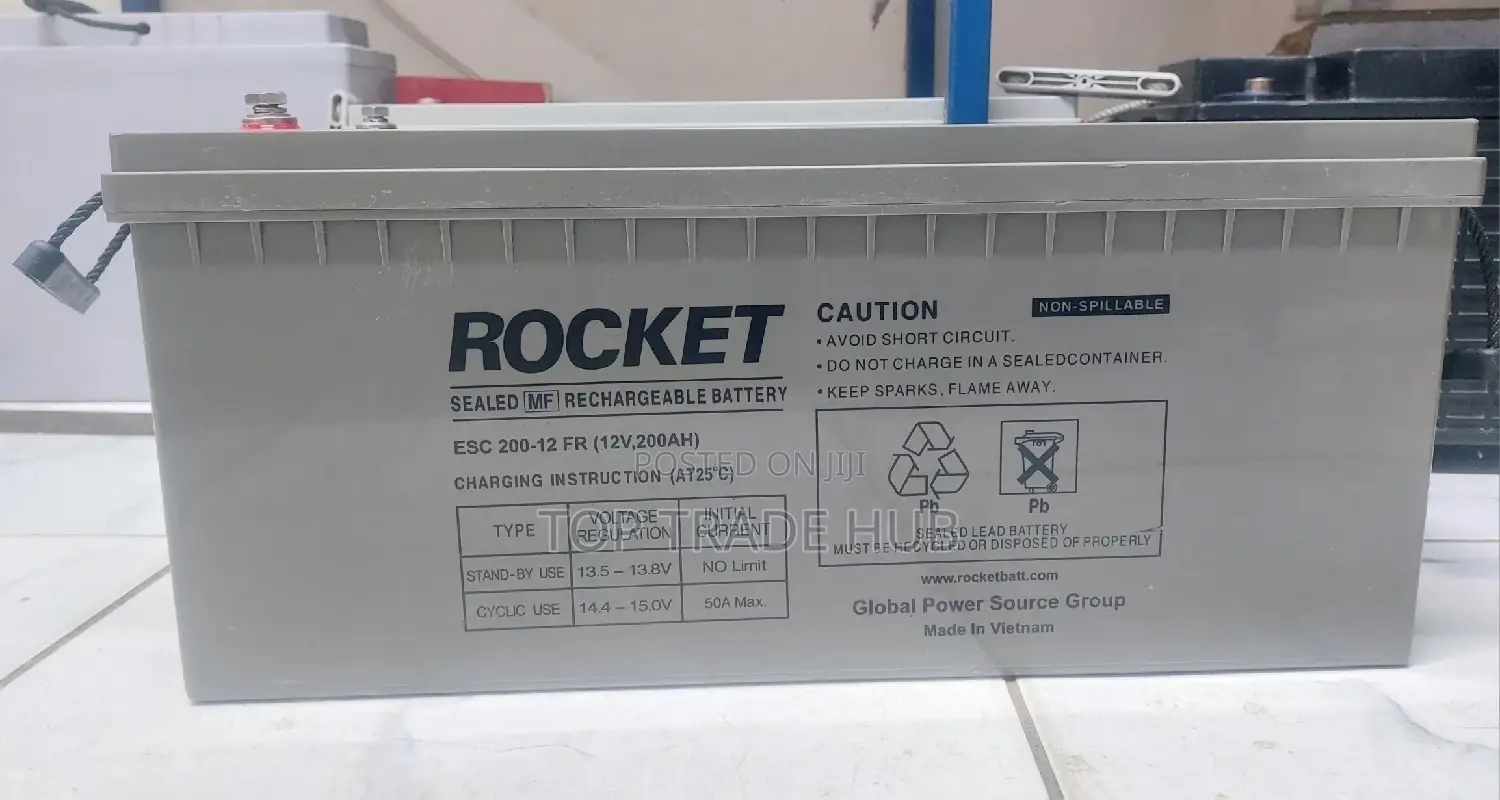 Rocket Deep Cycle Solar Battery 12v 200 Ah
