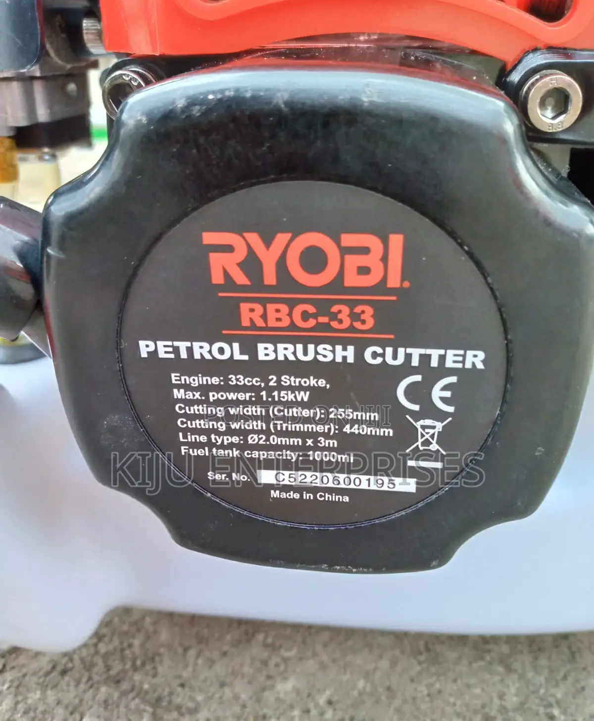 Back Pack Brushcutter Machine