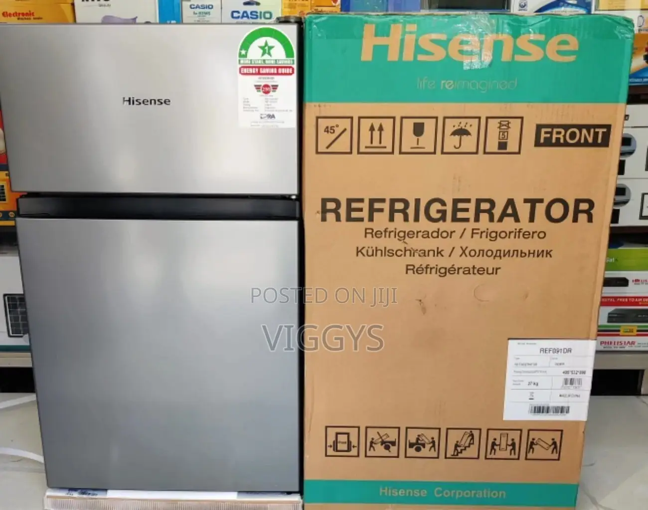 91 Litre Double Door Fridge Hisense