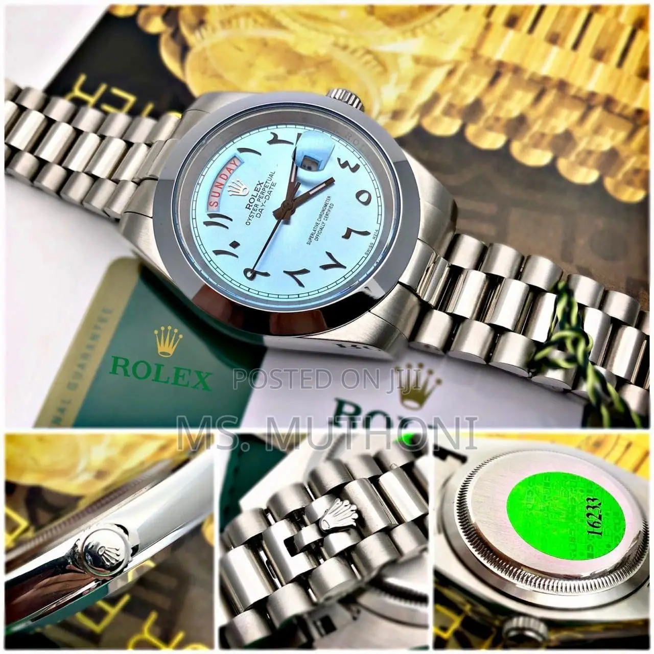 Rolex Arabic # for Men # 7AA Day Date President Collection